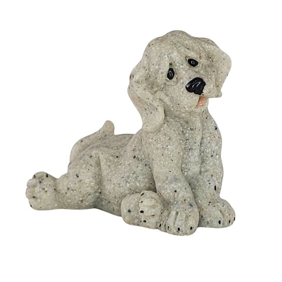 Quarry Critters Puppy Dog Miniature Figurine Second Nature Design - Picture 1 of 8